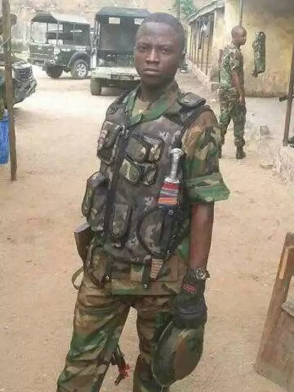Fallen Hero: See Young Soldier Killed By Boko Haram In Borno (Photos)